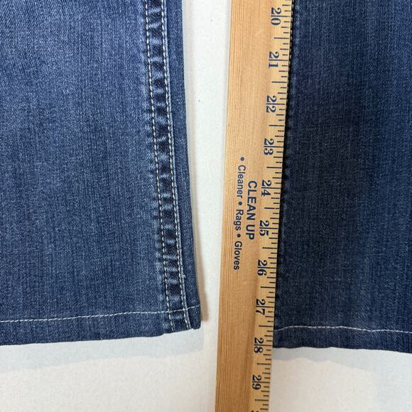 Grace In La Jeans Womens 7/27 Blue Denim Stretch Beaded 5-Pockets Boot Cut Leg - Picture 16 of 16